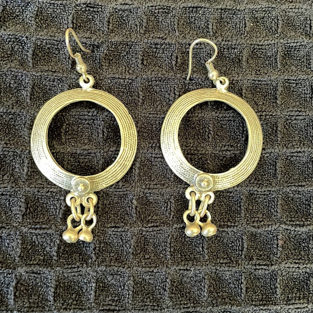 Artisan Pewter Earrings, 2”